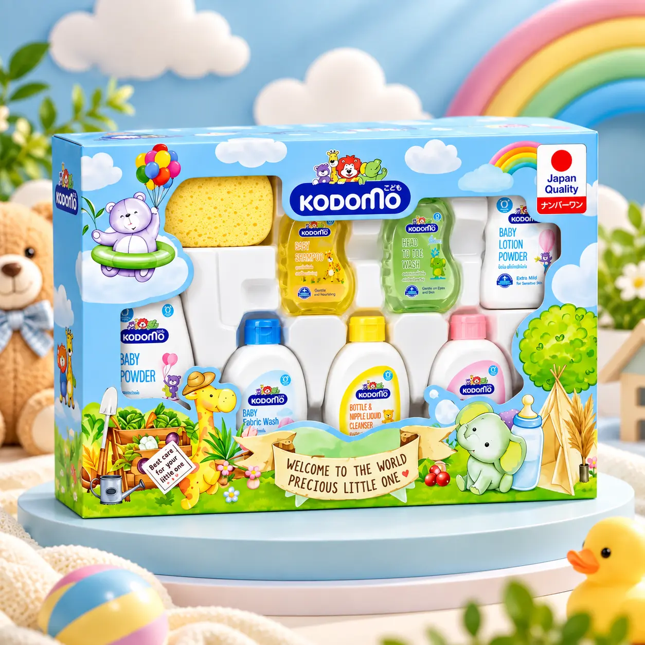 Kodomo Baby Gift Set - Welcome to the World Precious Little One