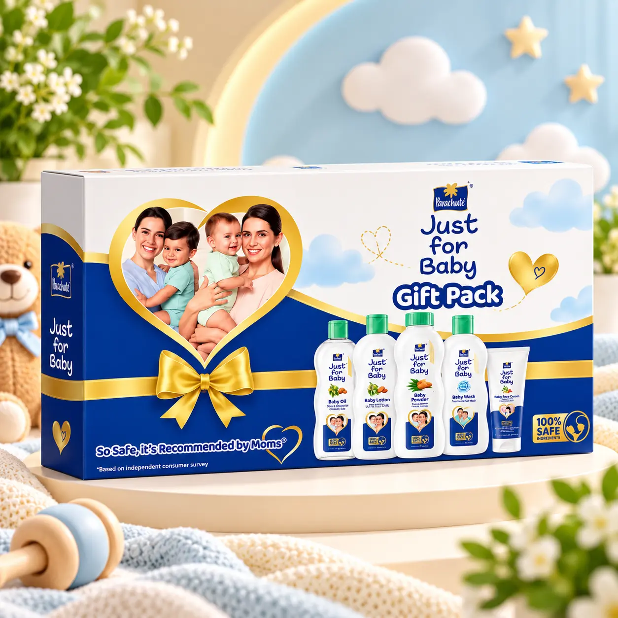 Parachute Just for Baby Gift Pack - Recommended by Moms
